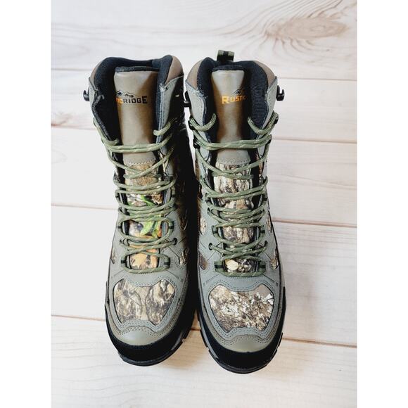 Rustic Ridge Hunting Boots Real Tree Camo size 11.5 M style 1742275 NEW - Picture 3 of 16